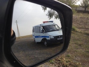 Alan being booked by Kazak police (4) 