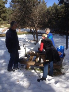 Building our Snow Man in Gerede Turkey (2) 