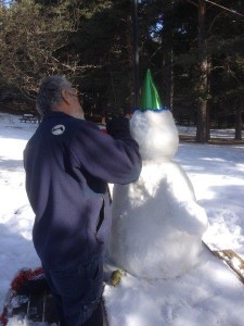 Building our Snow Man in Gerede Turkey (4) 