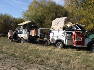 Camping by river Kazakhstan (1) 