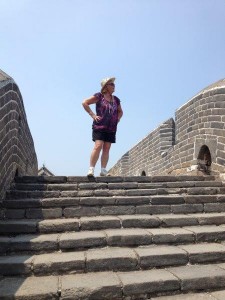 Donna on the Great Wall of China     