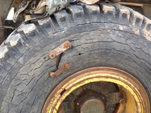 Mongolian tyre repair     