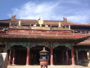 Monks and old Mongolian Monastery 1 