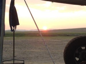 Sunset in Mongolia 1  