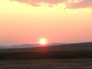 Sunset in Mongolia 2  