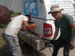 Welding up broken tool box support North of Ulaanbaatar 1  